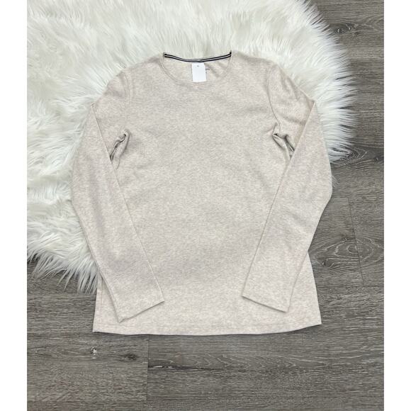 Croft‎ & Barrow Classic Tee Heathered Cream Tan Size Small - Picture 1 of 3